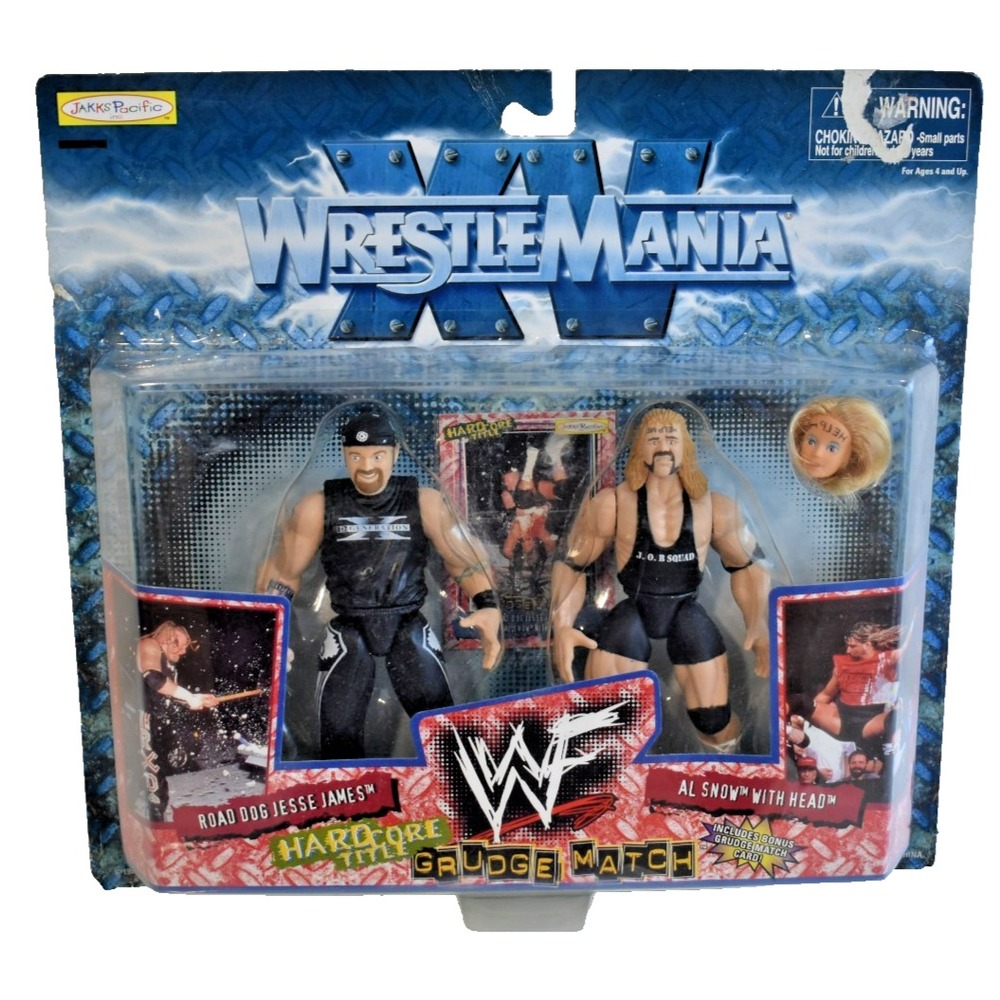 WWF Wrestlemania 1998 GRUDGE MATCH Al Snow w/head Road Dog Jesse James NIB